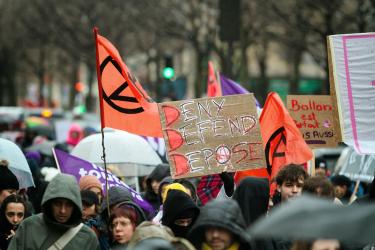 FRANCE - SOCIAL - FEMINIST DEMONSTRATION AGAINST FAR RIGHT
