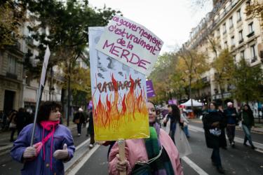 FRANCE - SOCIAL - DEMONSTRATION AGAINST VIOLENCE TOWARDS WOMEN