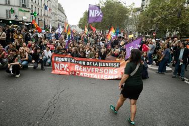 FRANCE - SOCIAL - POLITICS - DEMONSTRATION AGAINST MACRON S COUP DE FORCE