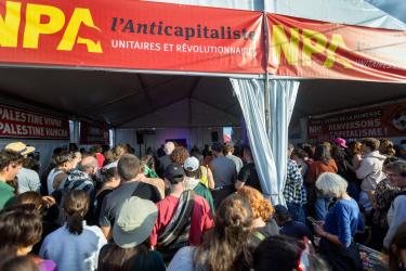 FRANCE - POLITICS - NPA STAND AT THE FETE DE L HUMANITE