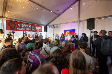 FRANCE - POLITICS - NPA STAND AT THE FETE DE L HUMANITE