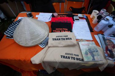 FRANCE - POLITICS - NPA STAND AT THE FETE DE L HUMANITE