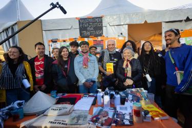 FRANCE - POLITICS - NPA STAND AT THE FETE DE L HUMANITE
