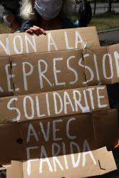 Non à la répression Solidarité avec Farida