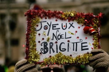 Pancarte: Joyeux Noël Brigitte