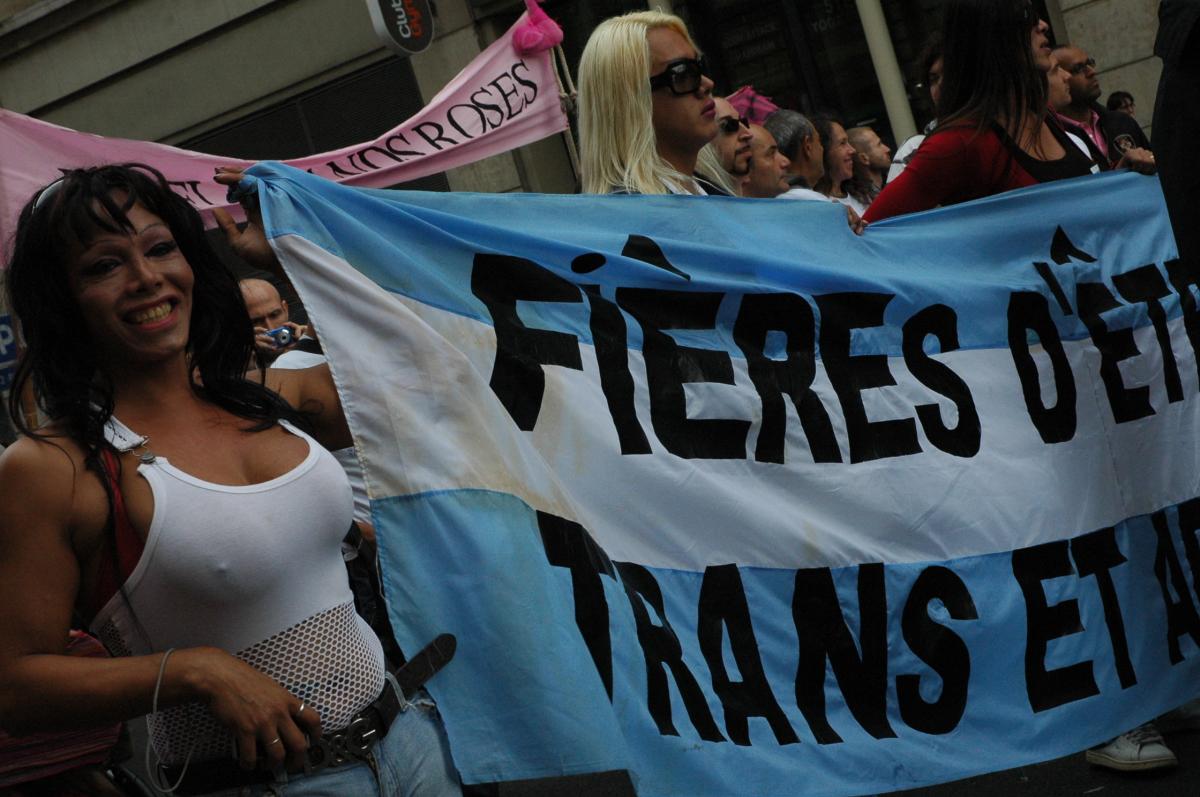 banderole Fières d'être Transexuel
