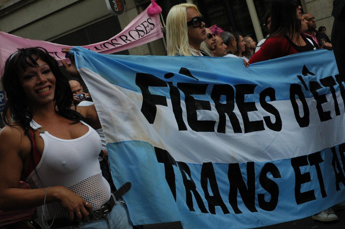 banderole Fières d'être Transexuel