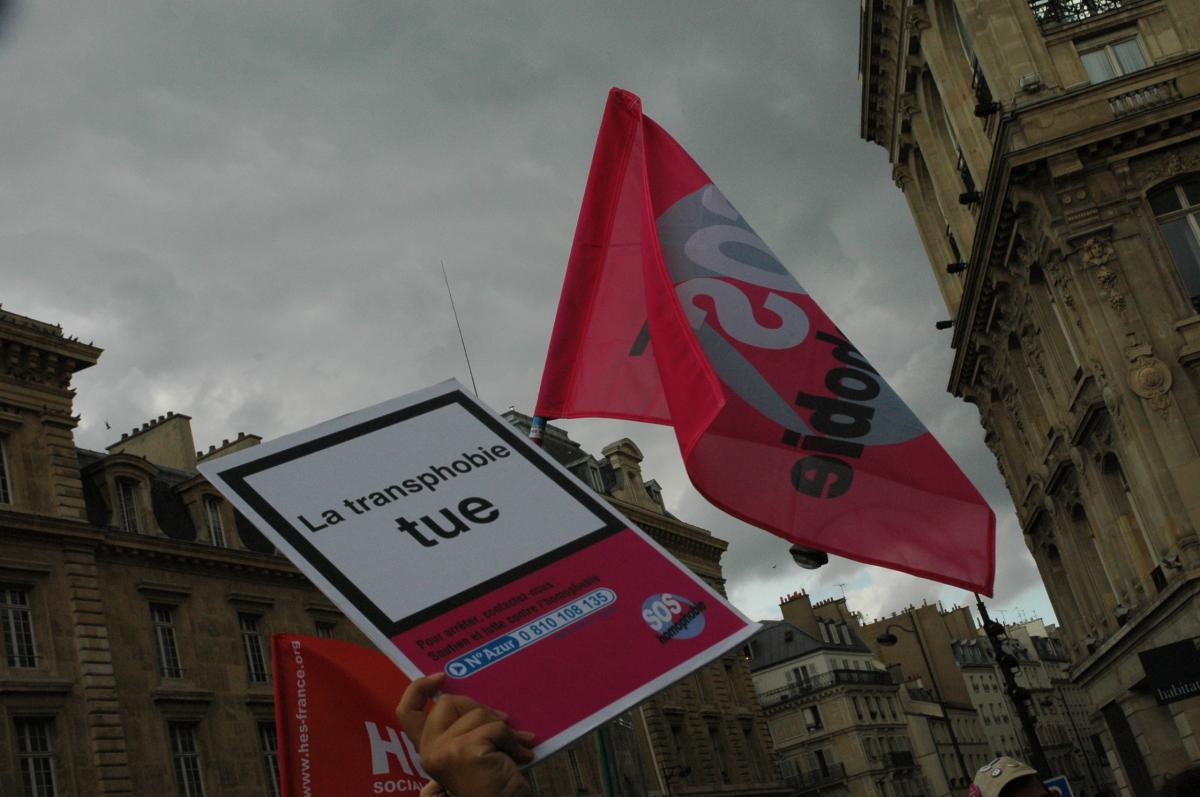 affiche SOS Homophobie