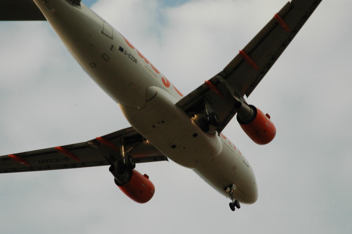 Avion en vol Easyjet.