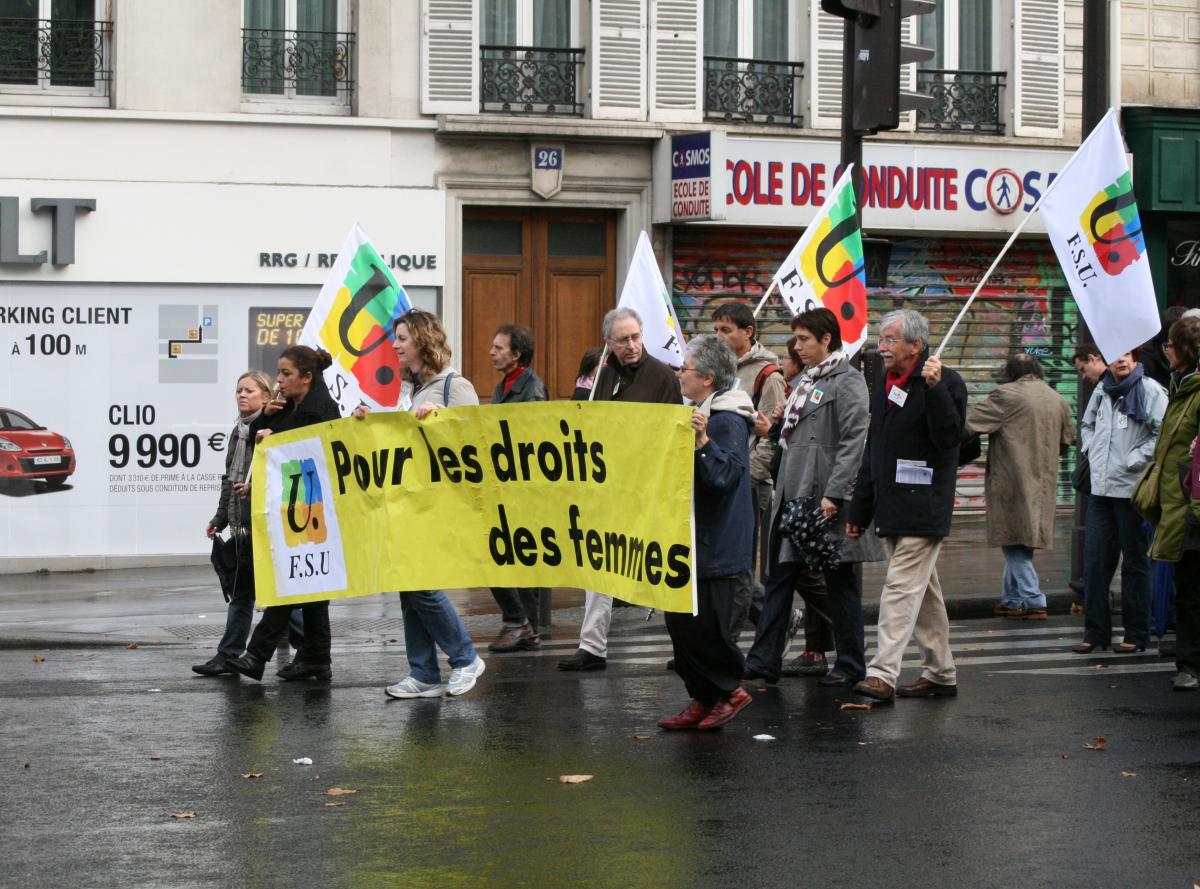 banderole FSU femmes