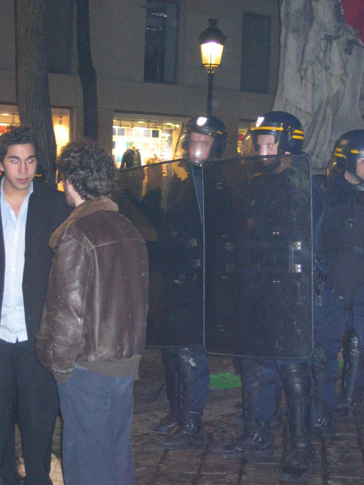 Mouvement contre le CPE, occupation de la Sorbonne.