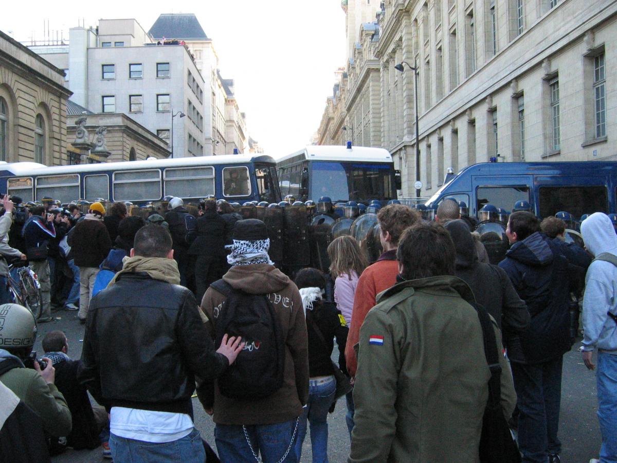 Mouvement contre le CPE. Manifestation parisienne du 14 mars.
