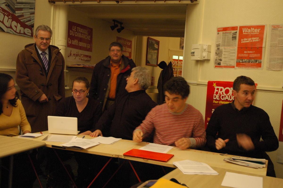 Réunion unitaire. Campagne des régionales au siège du Parti de gauche