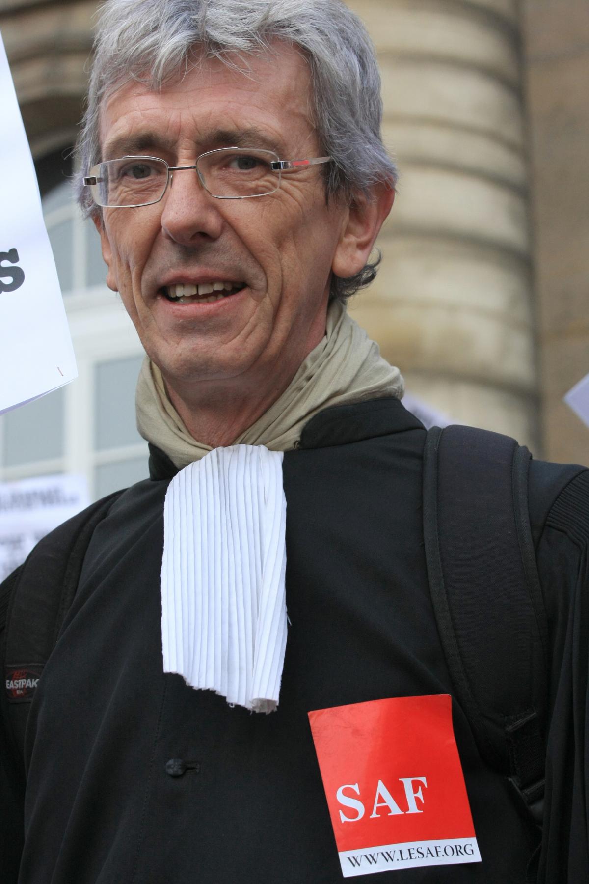 Jean Louis Borie président du Syndicat des Avocats de France (SAF)