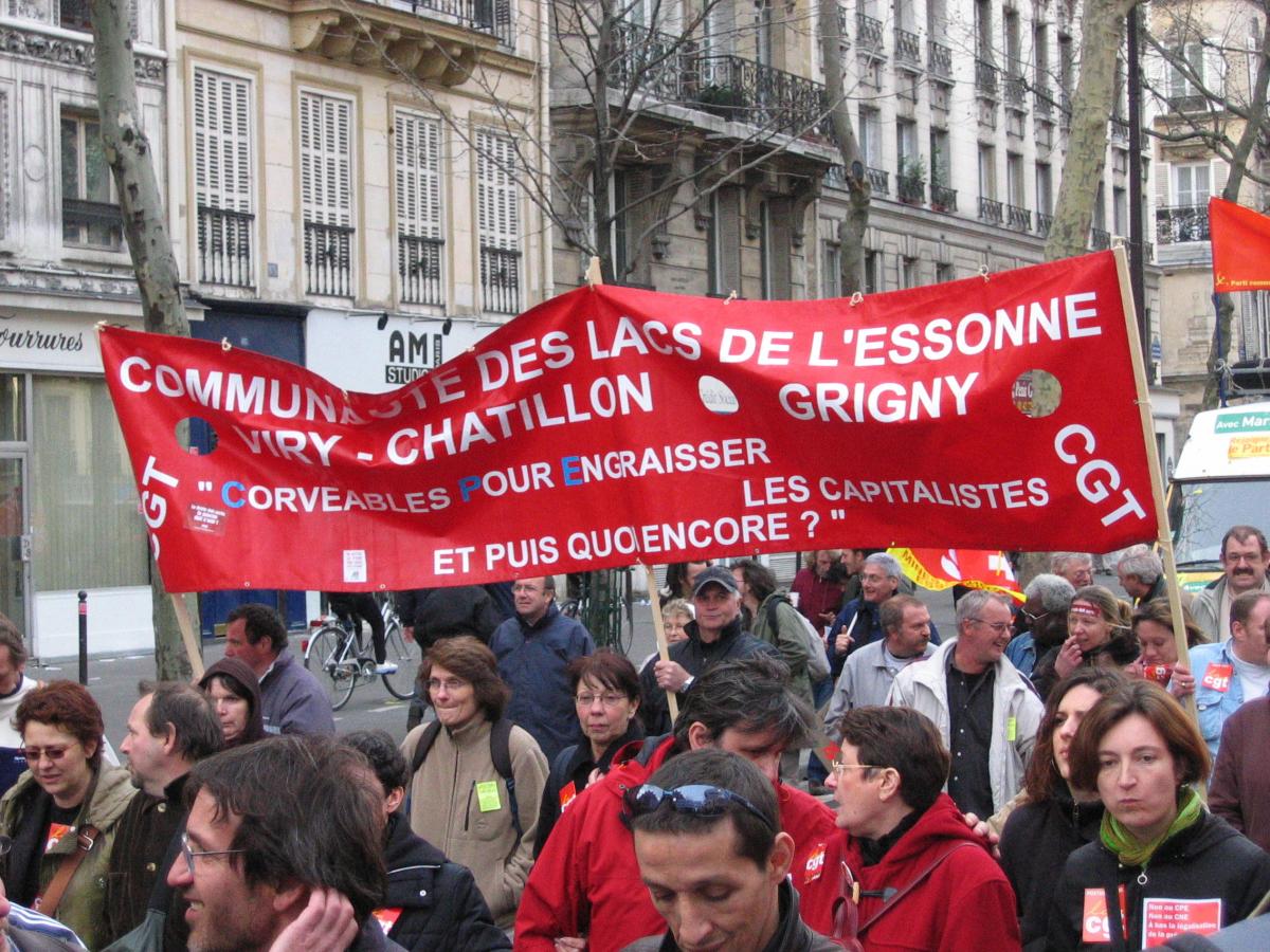 Mouvement contre le CPE. Manifestation parisienne du 4 avril.