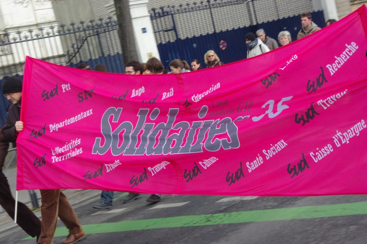 banderole de solidaires