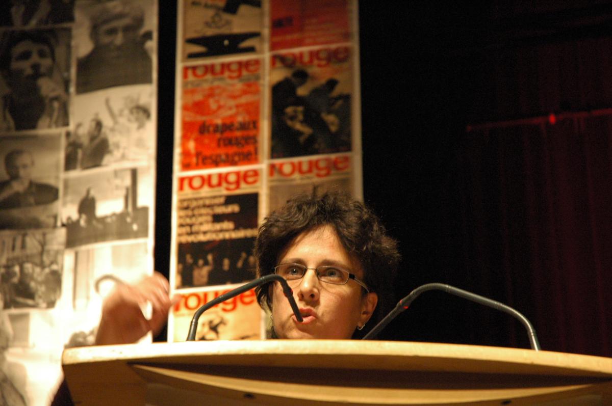 Intervention de Flavia D'Angeli de Sinistra critica (Italie).