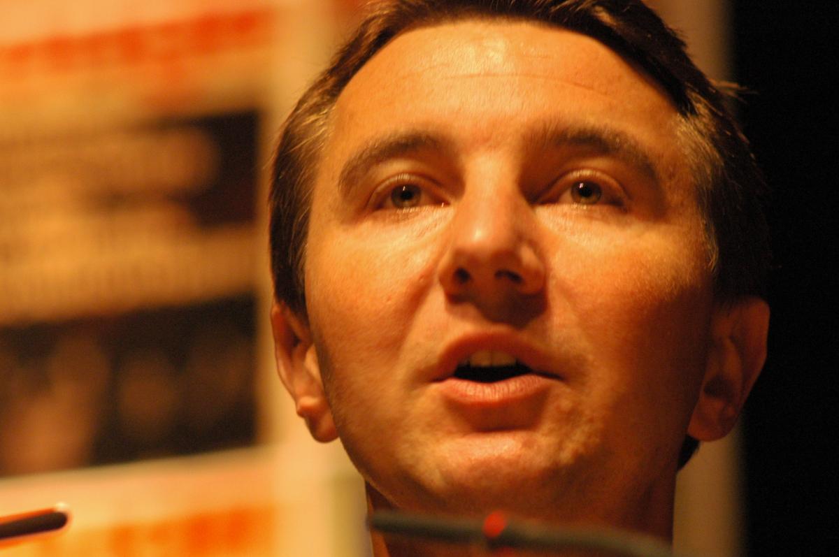 Olivier Besancenot à la Mutualité.