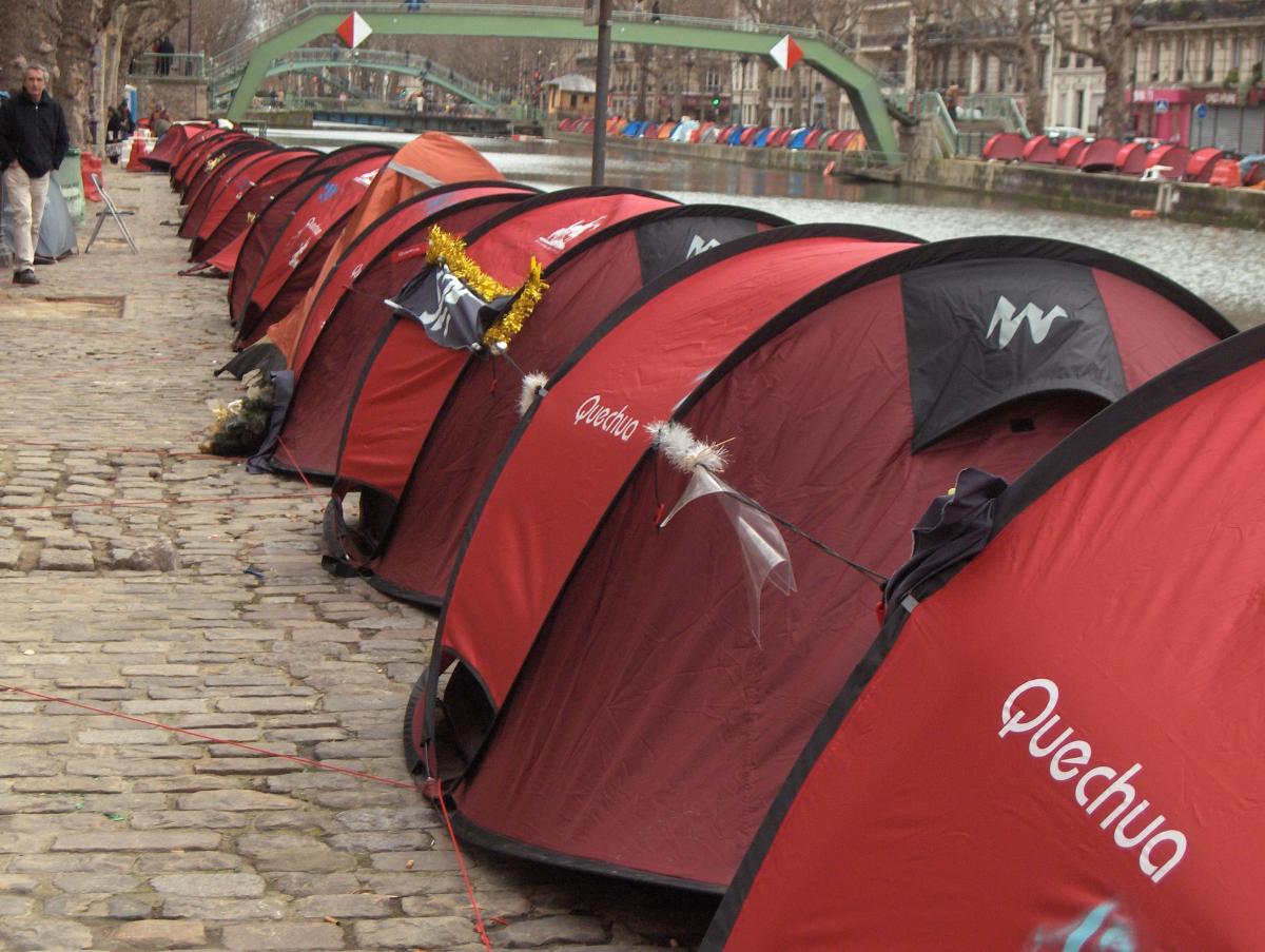 Les enfants de Don Quichotte, canal Saint-Martin