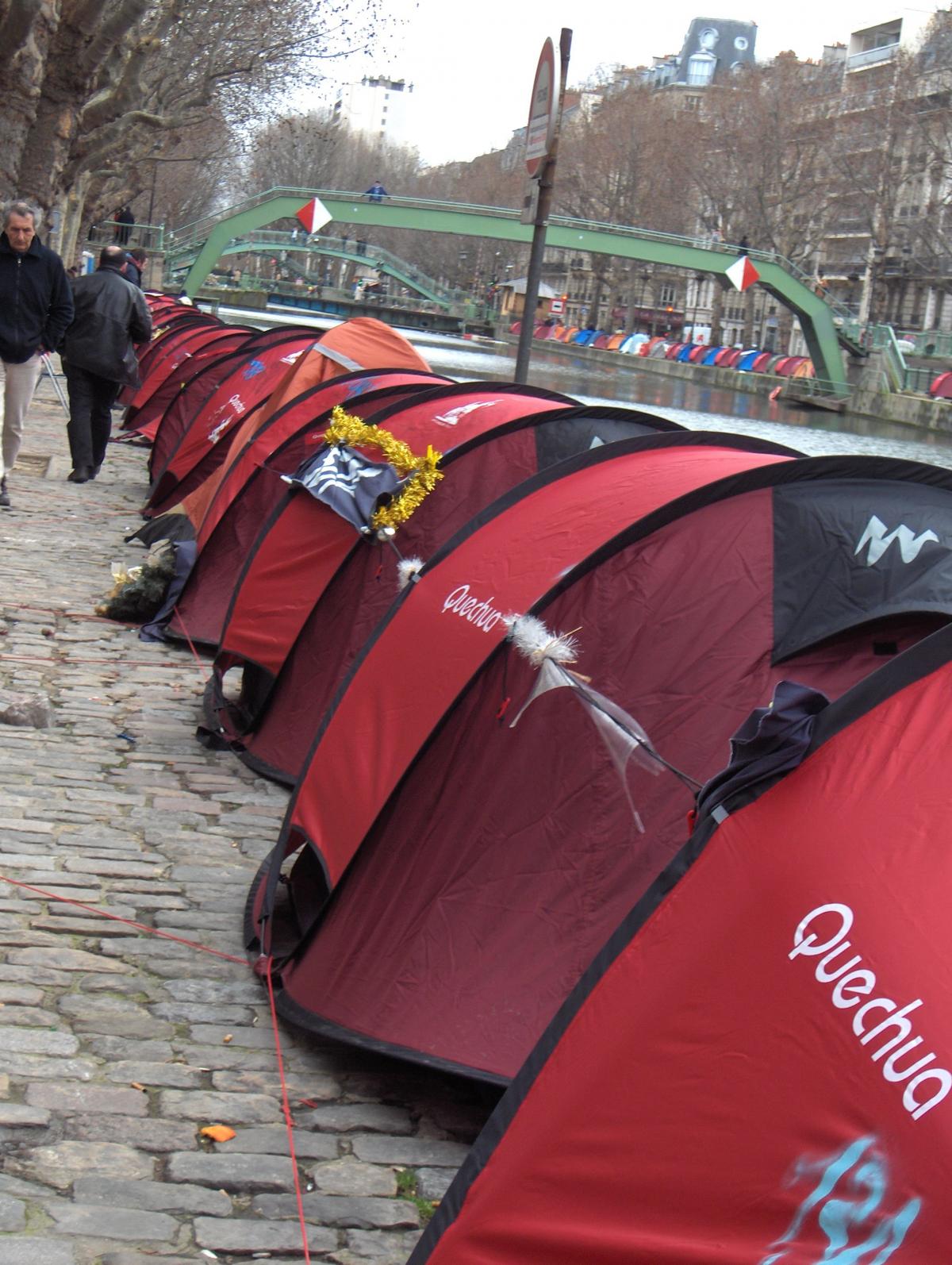 Les enfants de Don Quichotte, canal Saint-Martin