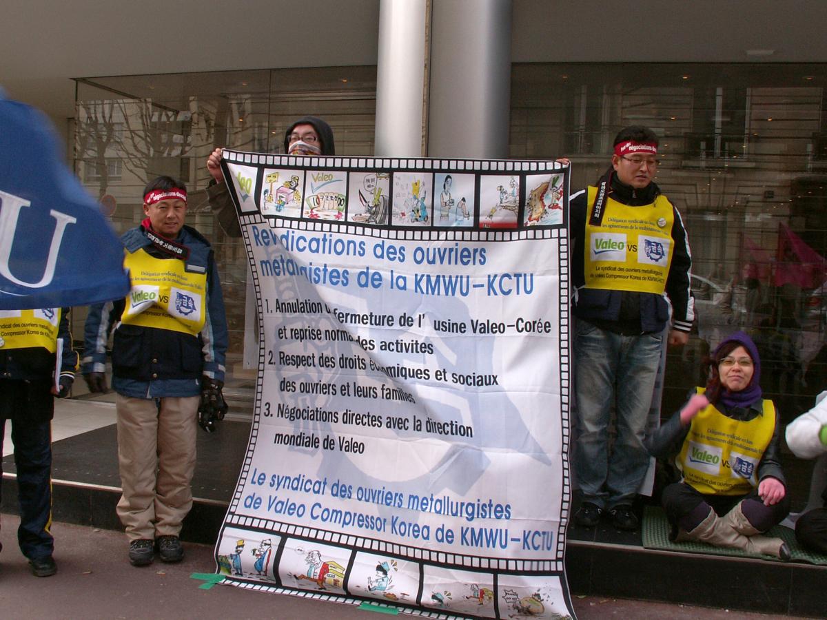 le drapeau du syndicat
