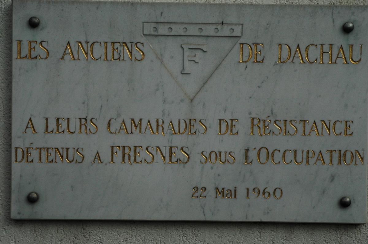 Les anciens de DACHAU à leurs camarades de Résistance détenus à Fresnes sous l'Occupation.