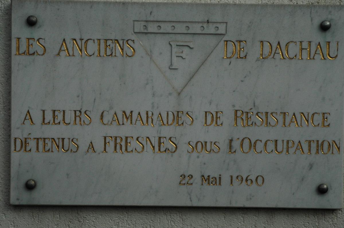Les anciens de DACHAU à leurs camarades de Résistance détenus à Fresnes sous l'Occupation.