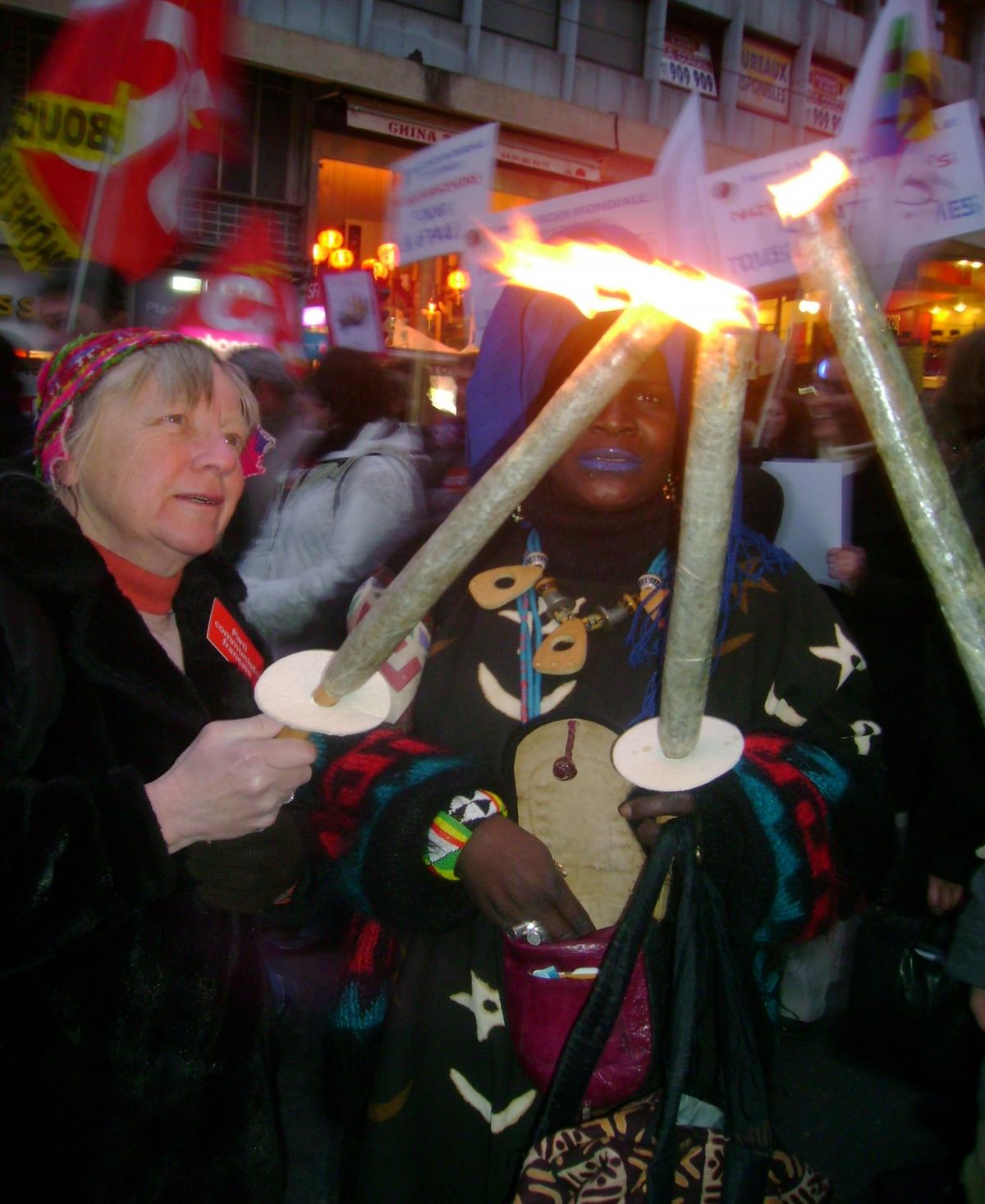 la flamme pour la LIBERTÉ des femmes