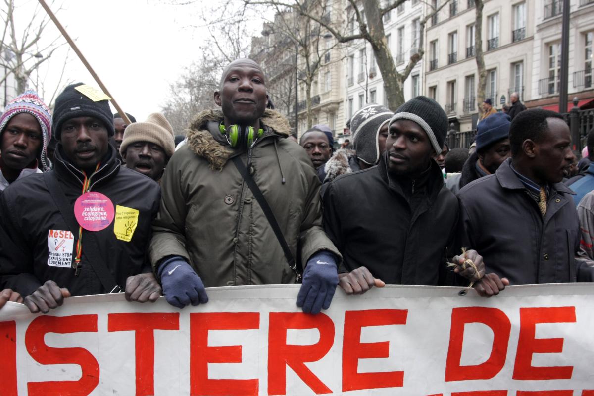 cortège des sans-papiers