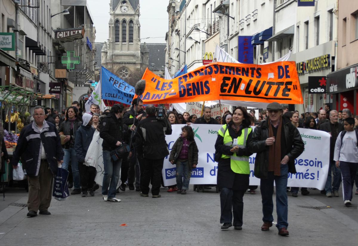 la manifestation conduite par la FCPE