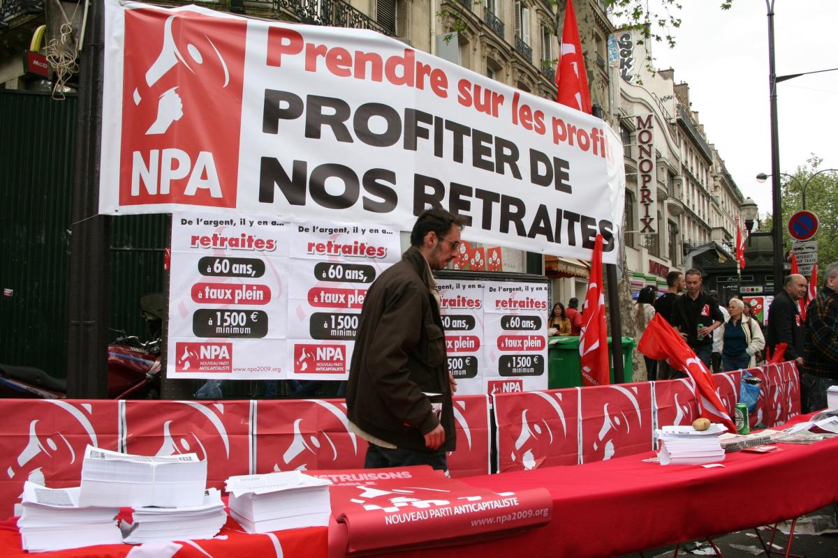 Point fixe NPA Prendre sur les profits Profiter de nos retraites