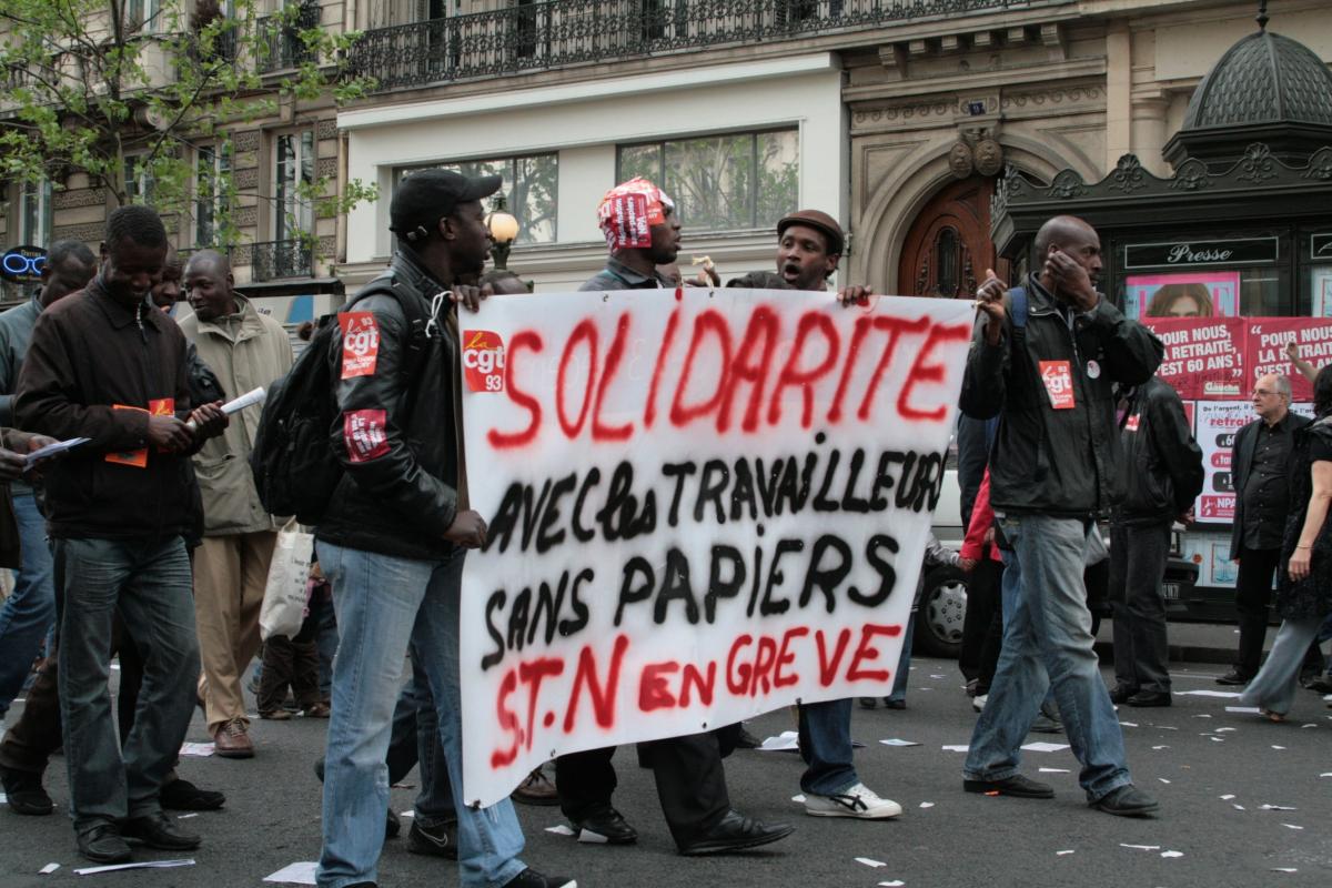 Solidarité avec les travailleurs sans papiers de STN