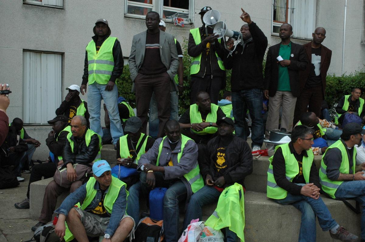 Evry 91 sans - papiers du Paris Nice.