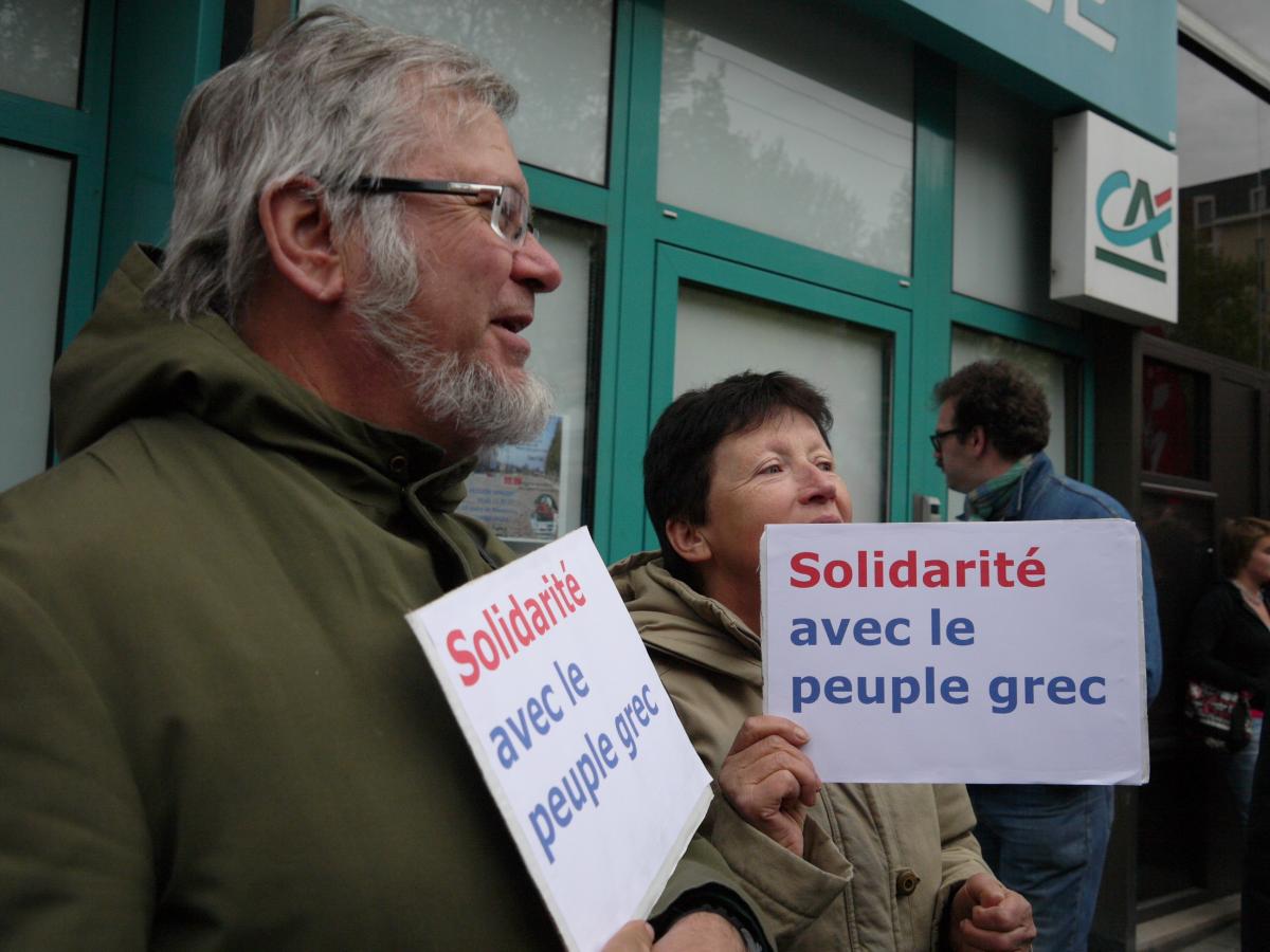 Solidarité avec le peuple grec