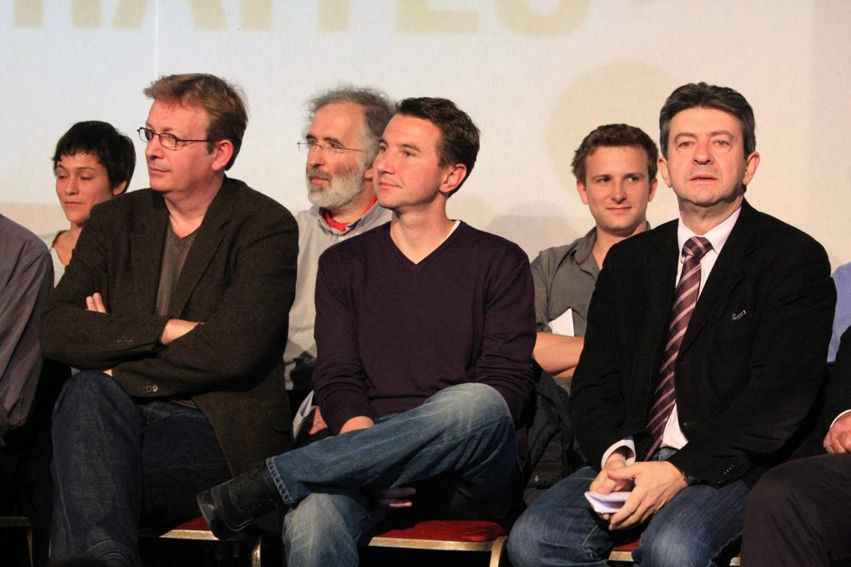 Pierre Laurent, Olivier Besancenot, Jean-Luc Mélenchon