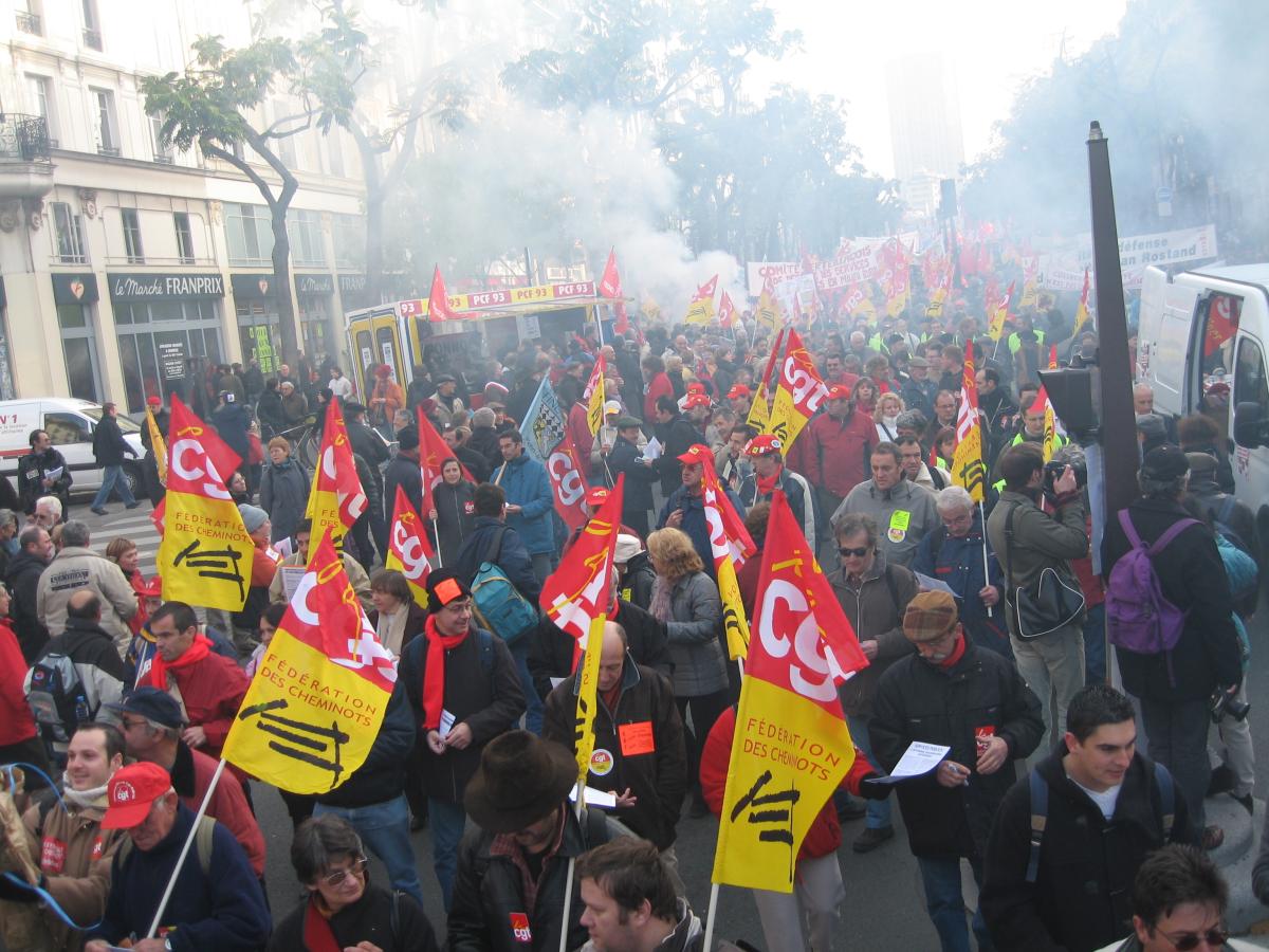Manifestation en faveur des services publics