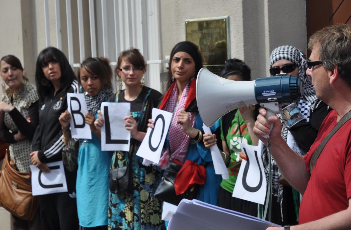 Manifestation pour la levée du blocus de Gaza
