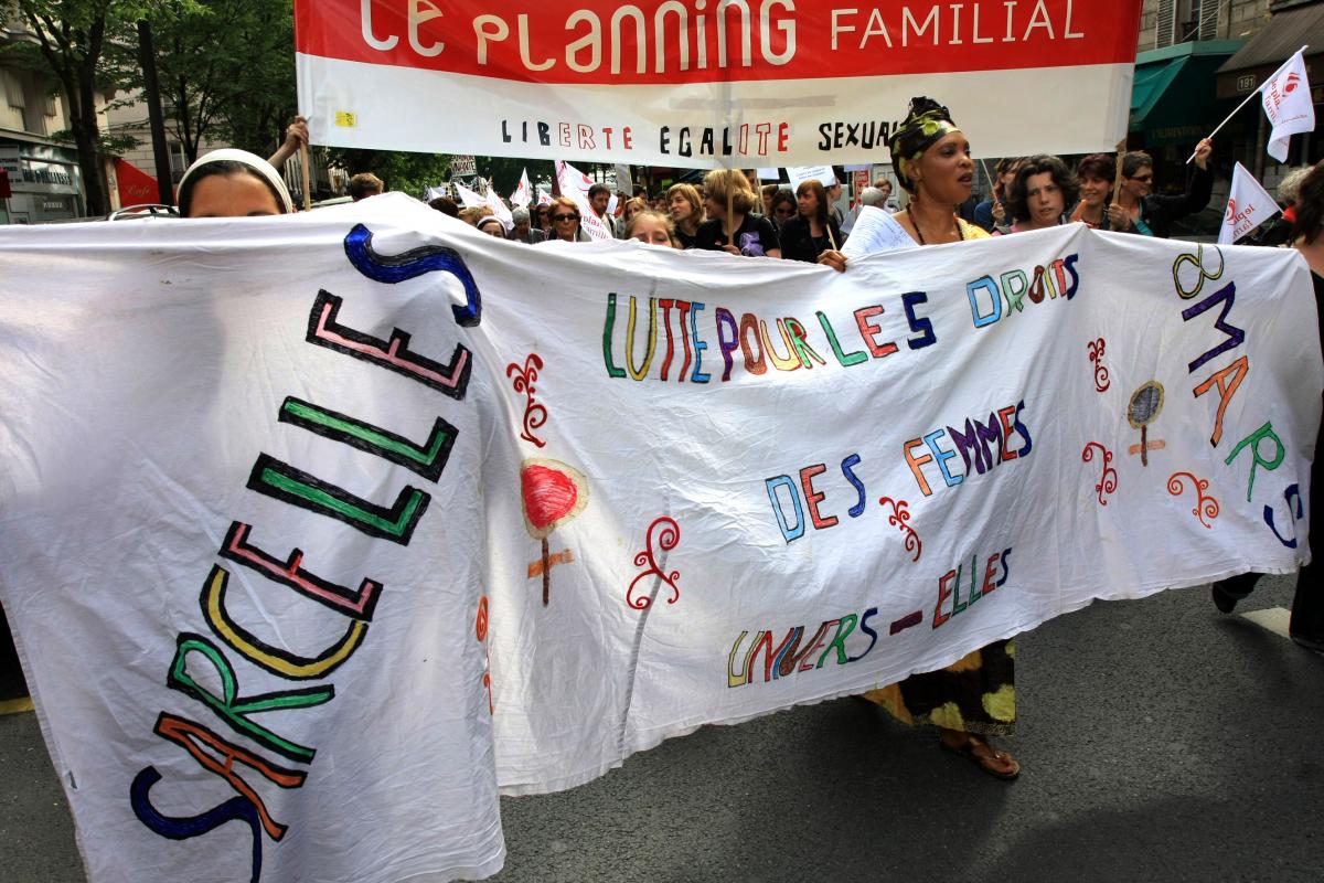 banderole Sarcelles et planing familial