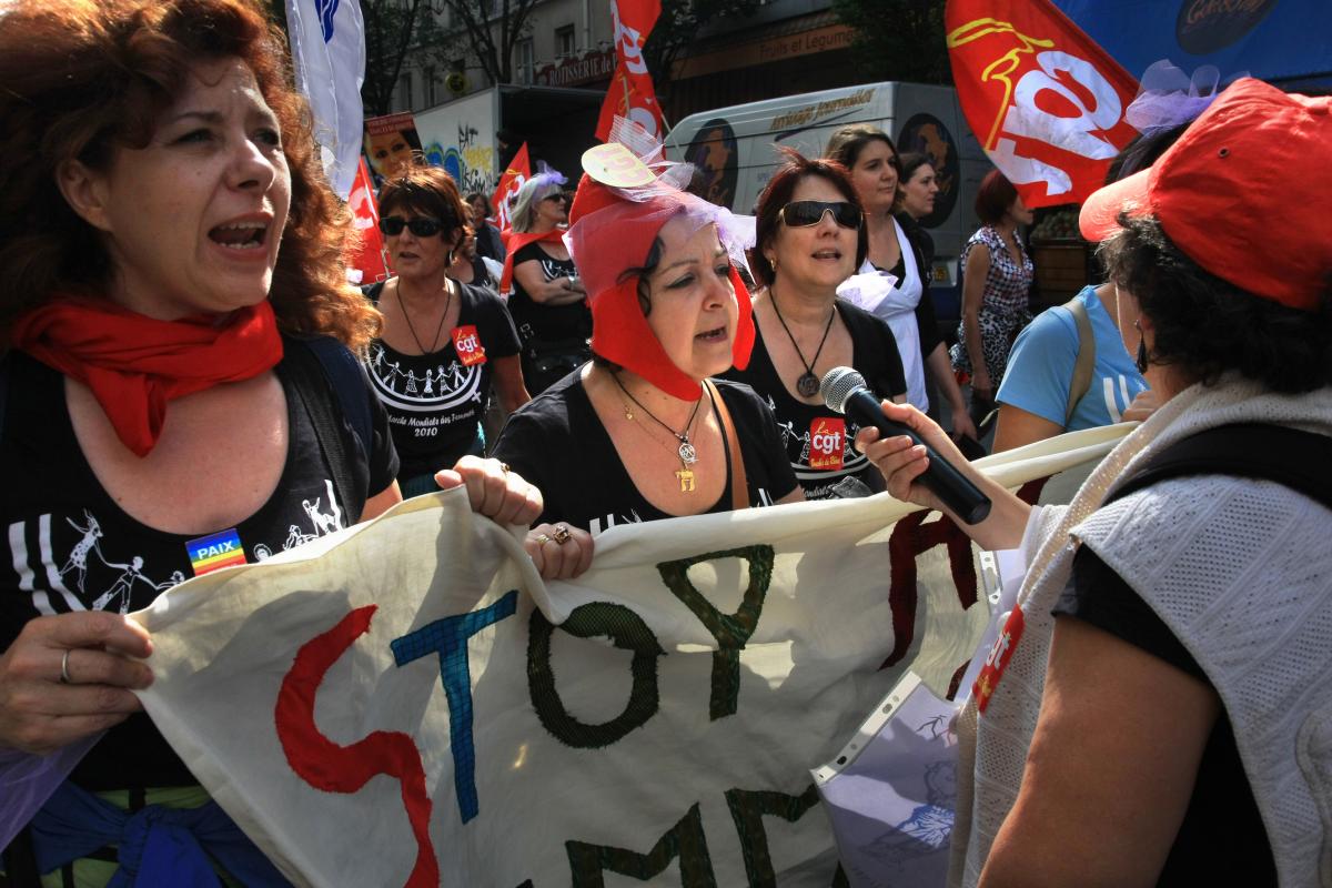 cortège CGT stop aux violences