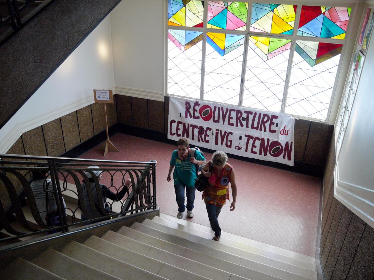 Réouverture du centre IVG de Tenon.