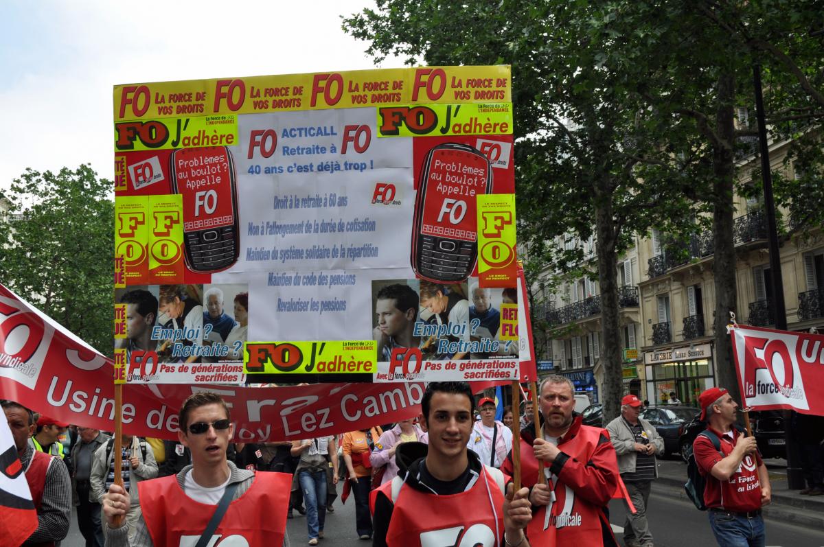 Manif retraite FO