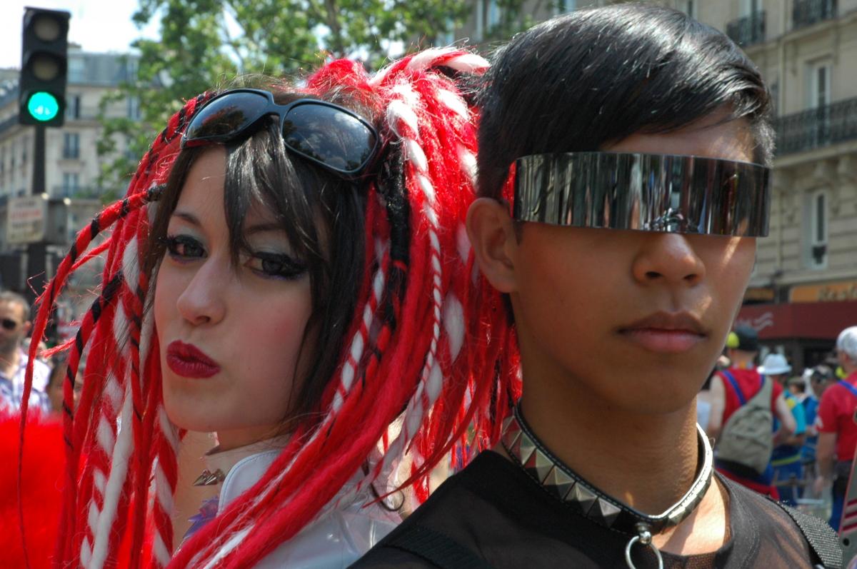 Portrait de jeunes à la Marche des Fiertés.