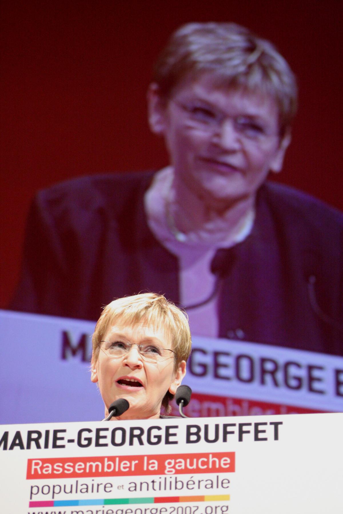 meeting Marie George Buffet au zénith 23 janvier 2007