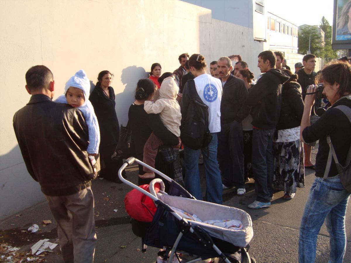 Expulsion du campement Roms du Hanul à Saint-Denis