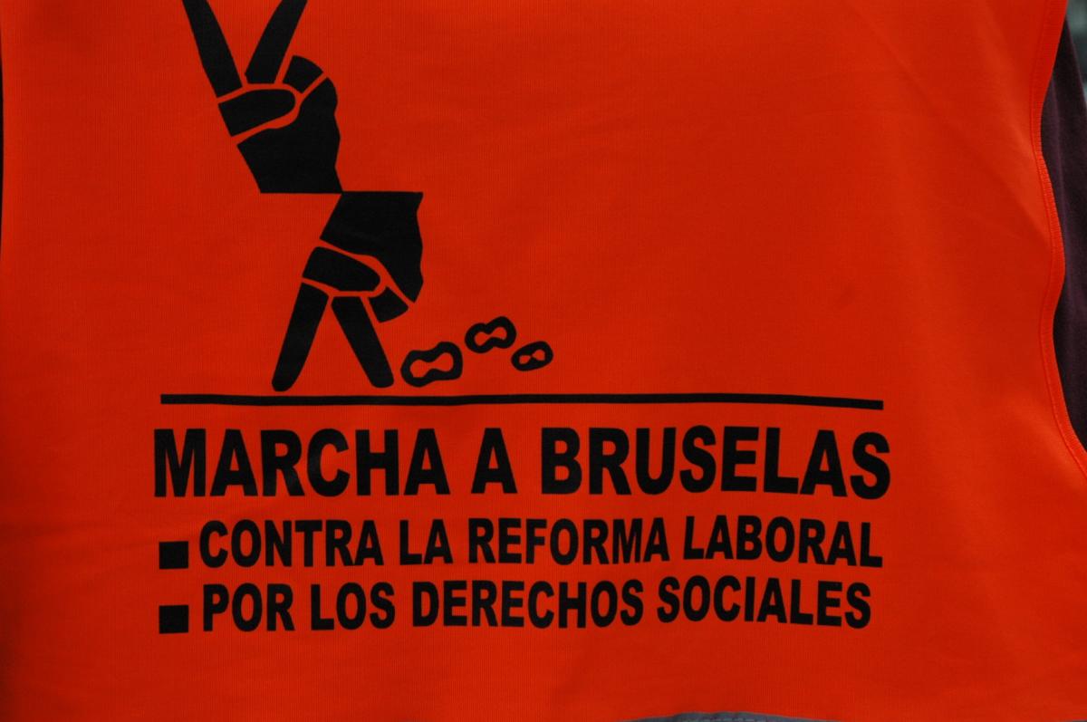 Marche pour les droits sociaux de Saragosse, le 14 août, à Bruxelles le 27 septembre.