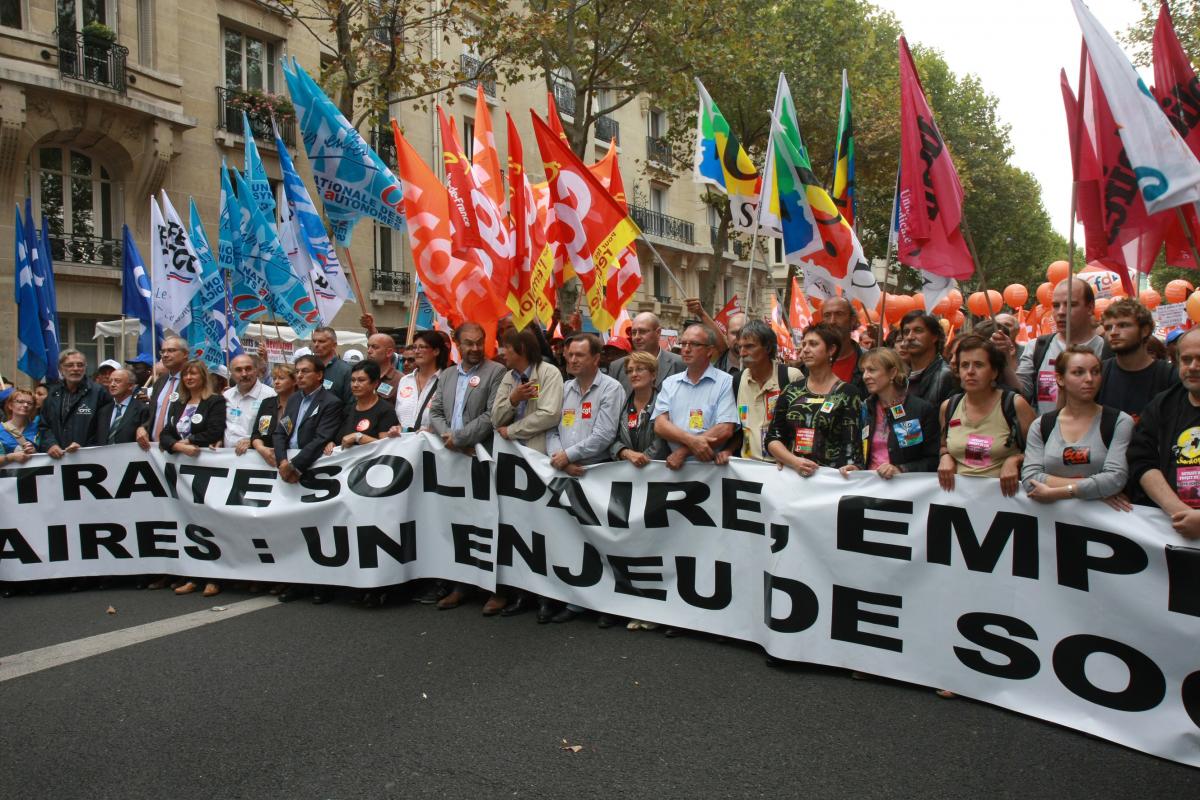carré de tête de la manifestation