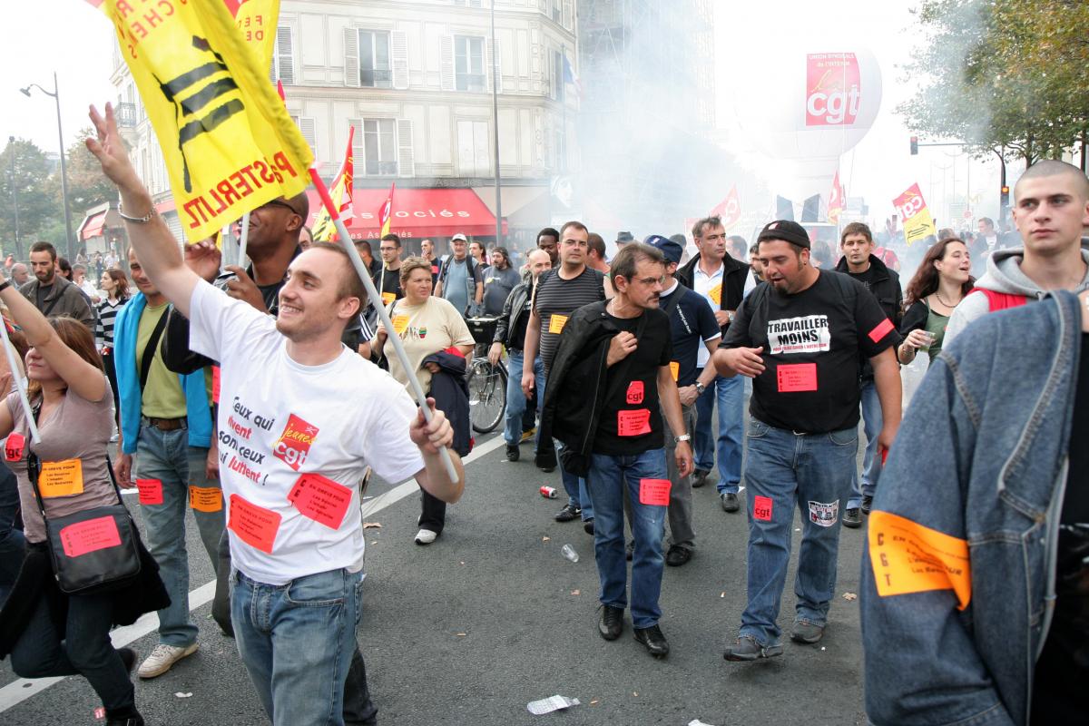 cortège cheminots CGT