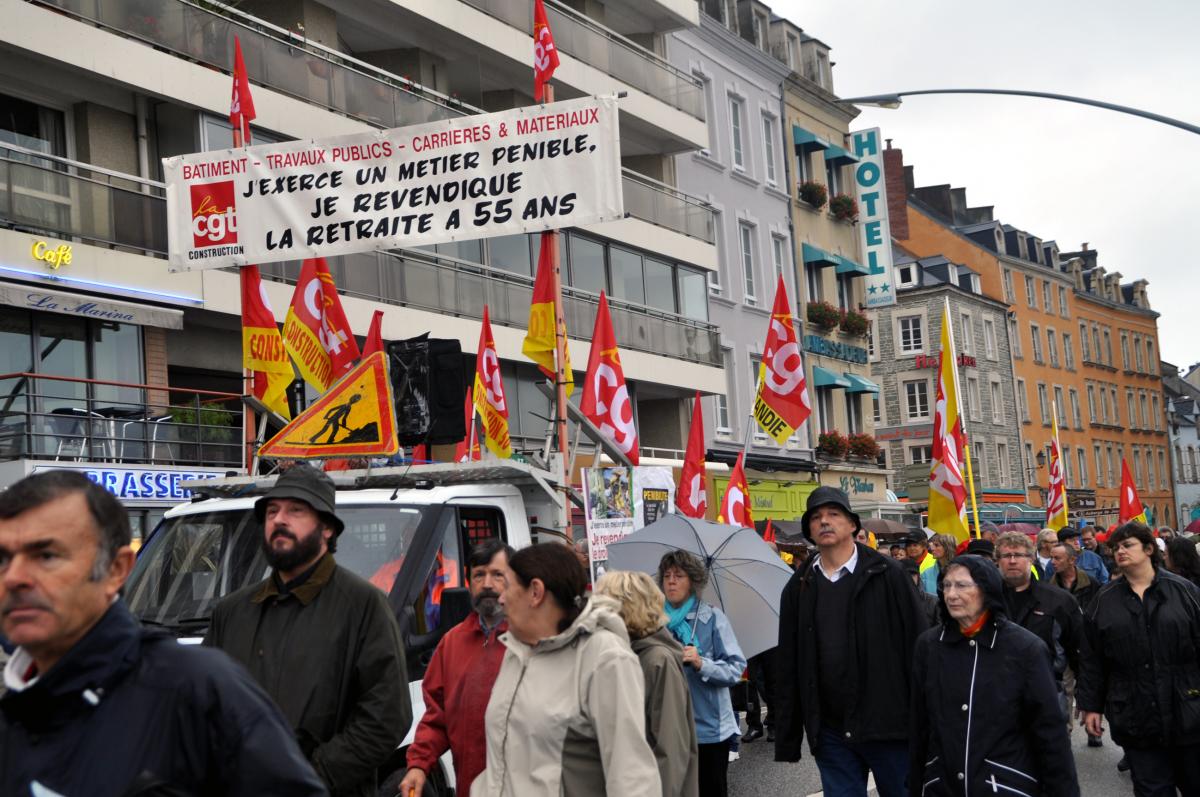 Banderole CGT du BTP.