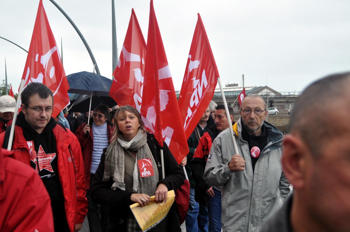 Nathalie Ménard, Porte parole du NPA Cherbourg.
