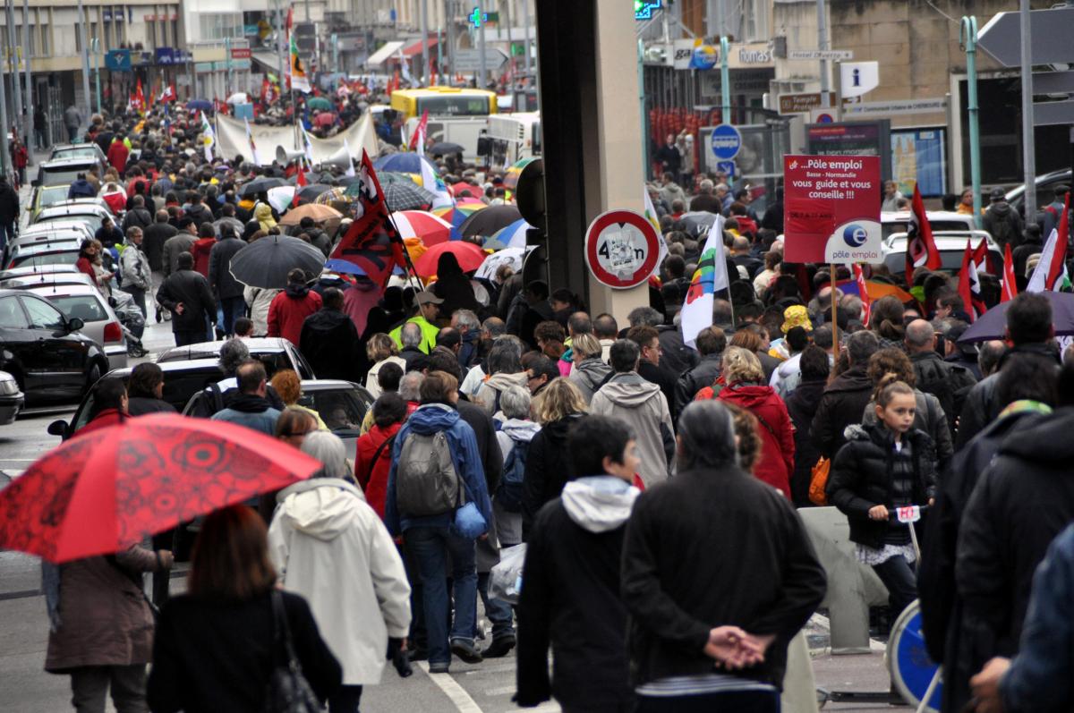 Vue du cortège.